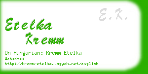 etelka kremm business card